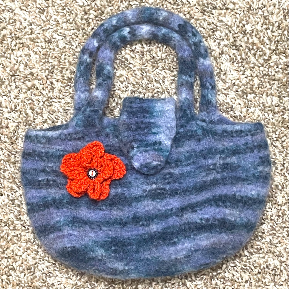Cute felted wool bag